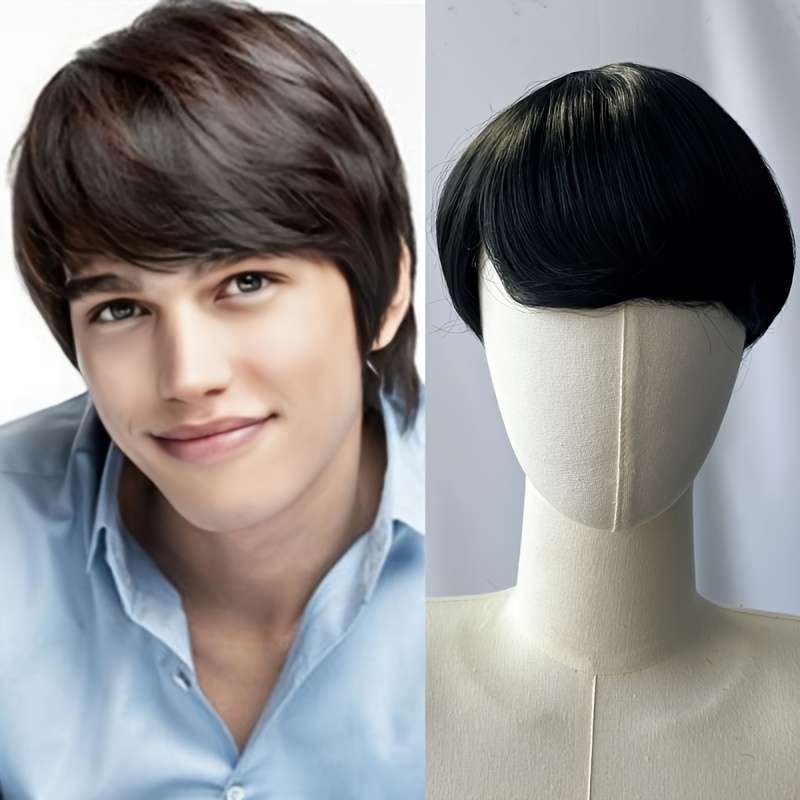 1Pc Light Brown 20.32cm Fashion Design Wig