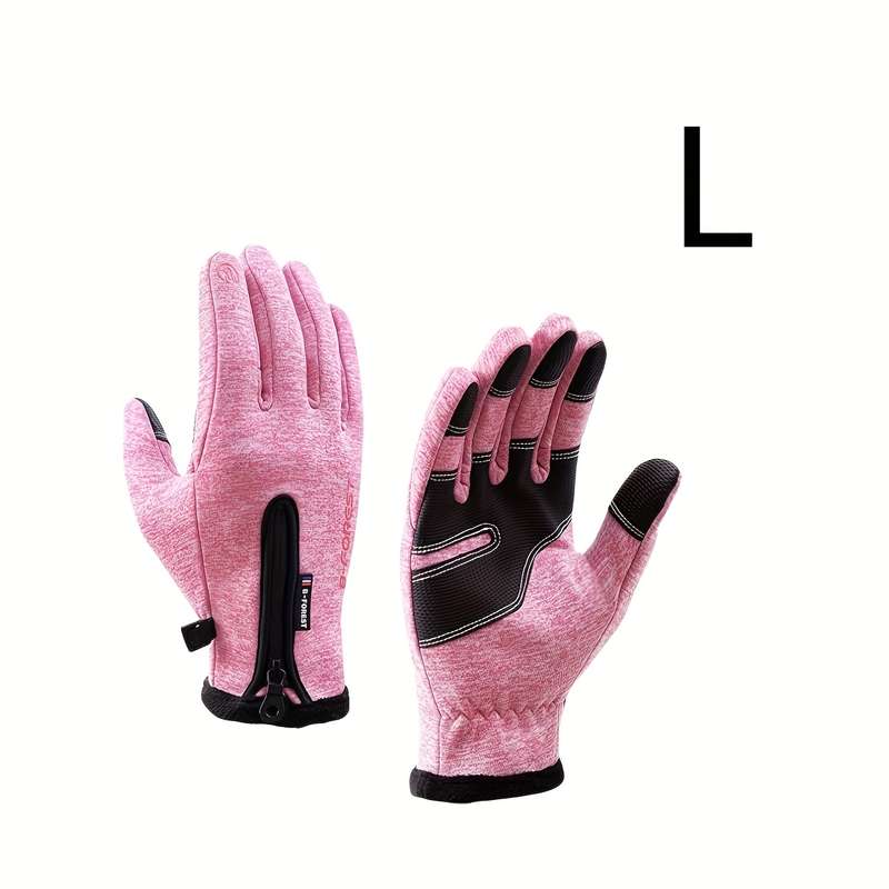 1 Pair Gray Size M Warm Gloves