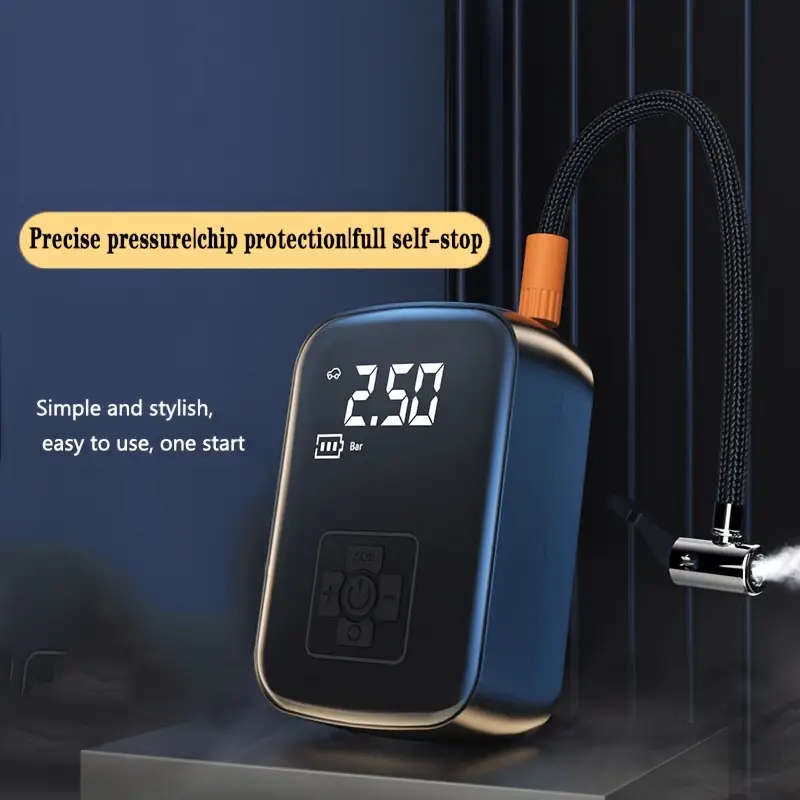 1pc Portable Electrical Car Air Pump Mini Wireless Tire Inflatable Pump Inflator Air Compressor Pump