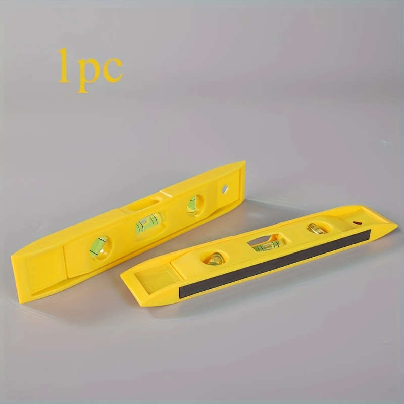1pc 3in1 Magnetic Spirit Level Easy-Read Alloy Beam Professional Precision Tool with Dual Bubble