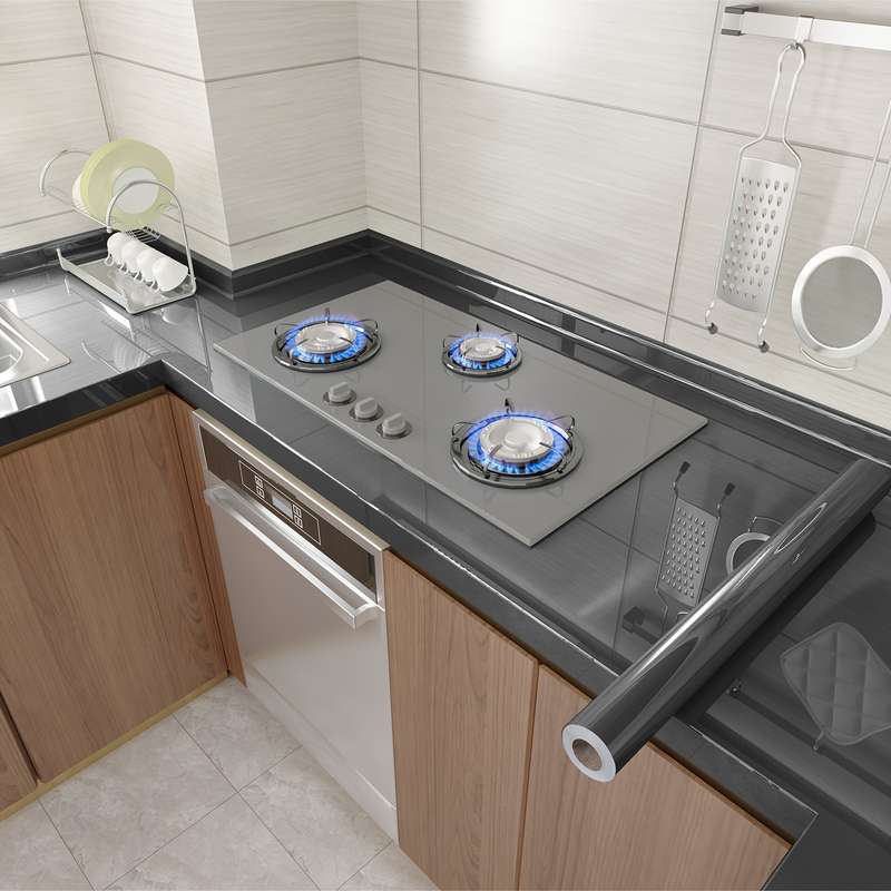 1PC Wall StickersGray40X1000cm 15.75X393.7in