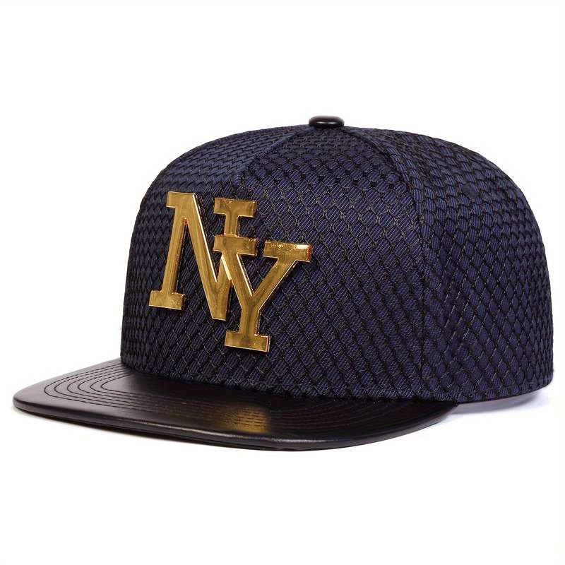 1pc Women's NY Letter Baseball Cap Outdoor Adjustable Hip-Hop Hat Sun Protection Casual Cap for Spr