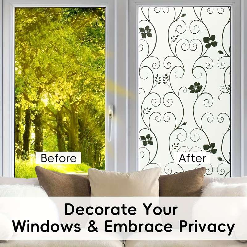 1pc Black Size 15.74inx118.11in 40cmx3m Door And Window Stickers
