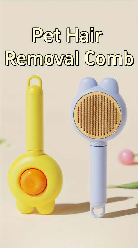 1pc Yellow Pet Comb