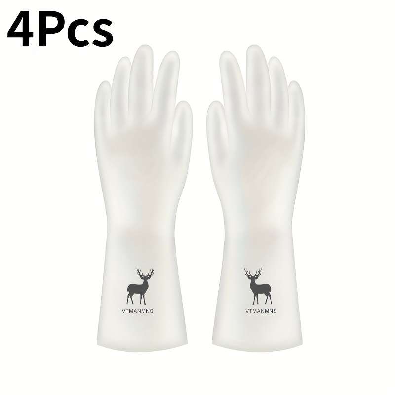 2 Pairs Size L Household Cleaning Gloves