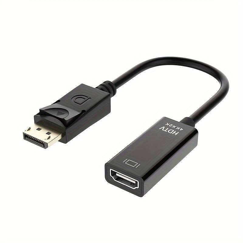 1pc 4K Ultra HD DP to HDTV Adapter Converter USB Type-A to HDTV Cable ABS Material No Batter