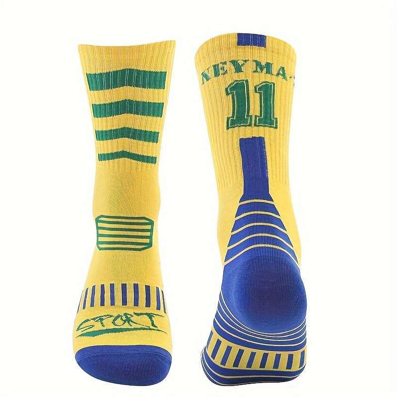 1 Pair Red And Green Sole One Size Socks
