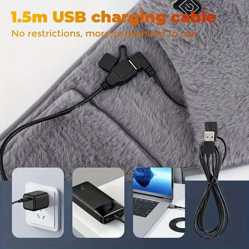 Glow Warmth, USB-Powered Portable Waist & Hand Warmer - Perfect Christmas Gift for Women, Ideal for