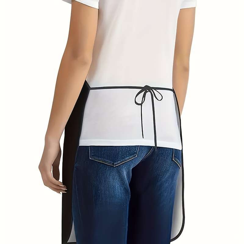 1pc Pizza Print Polyester Apron Durable Sleeveless Kitchen Apron with Vibrant Pizza Design E