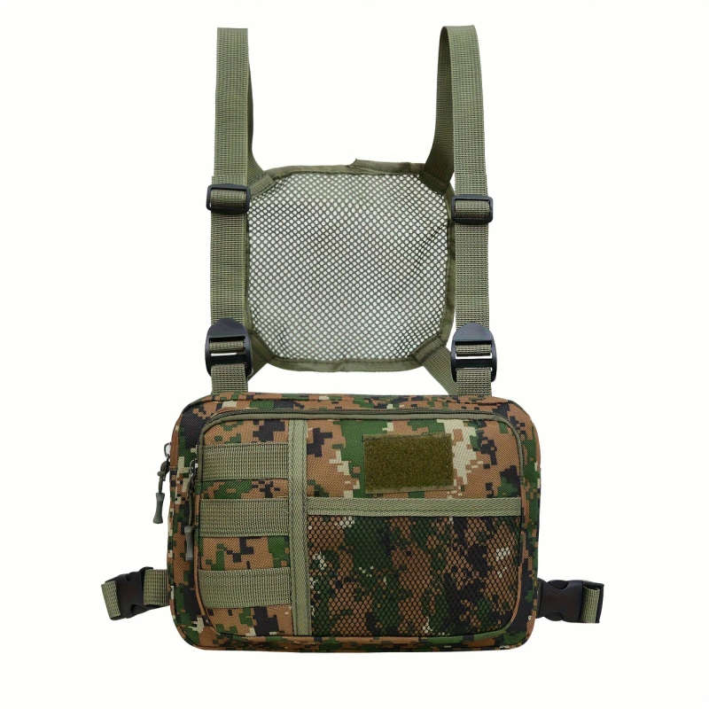 1pc Body-hugging Backpack Outdoor Multifunctional Camouflage Chest Bag Training Running Equipment