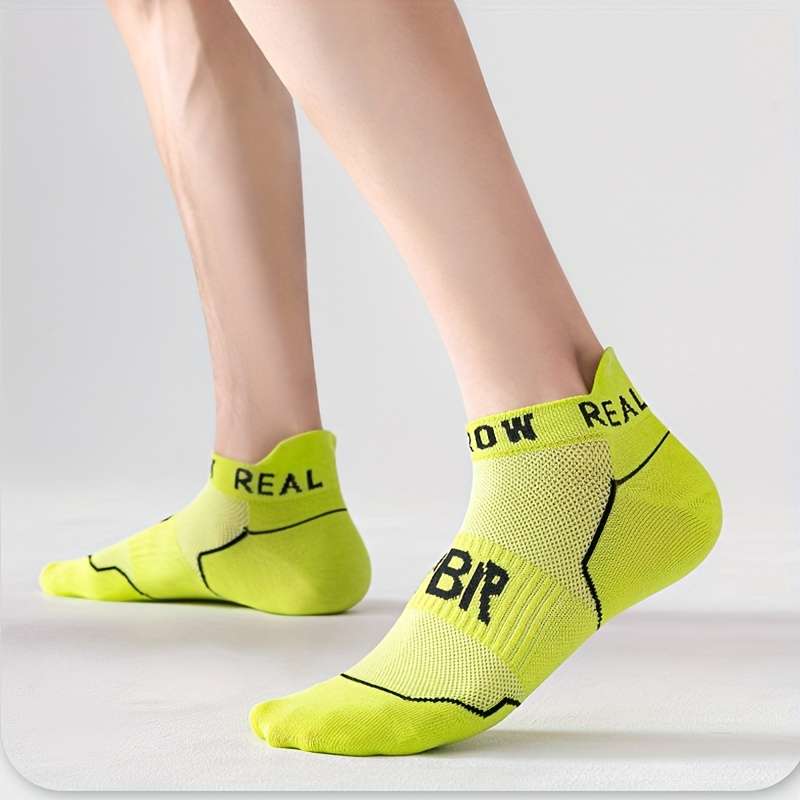 6 Pairs Yellow One Size High Elastic Socks