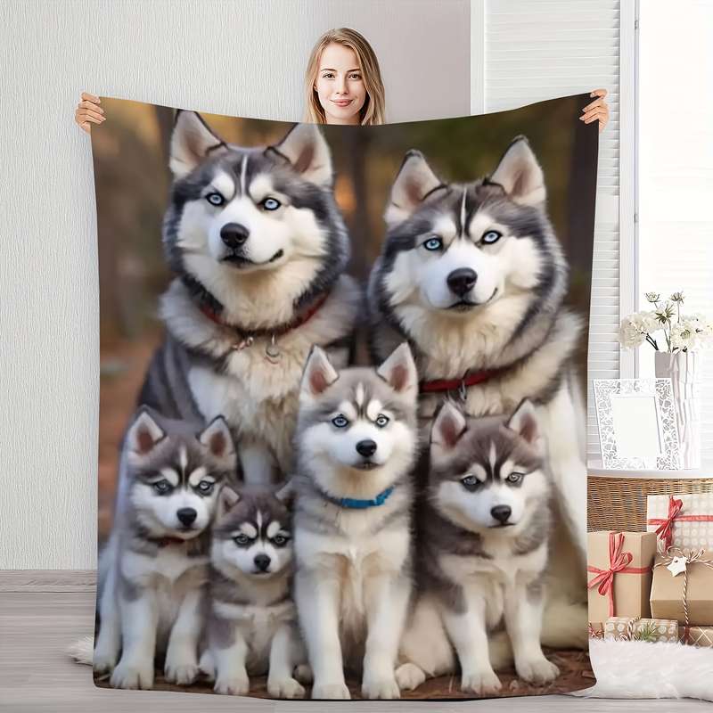 1ps Blanket Color Puppy size 100x150cm