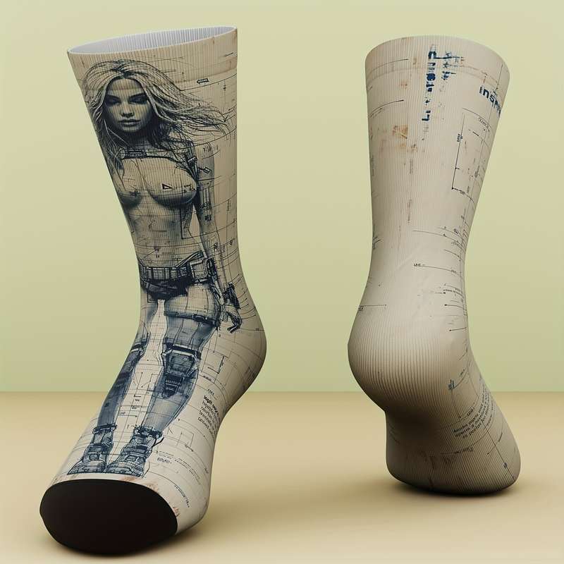 1 Pair Multicolor One Size Socks