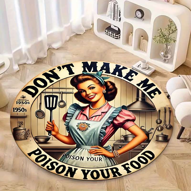 1Pc Round 47x47inch 120x120cm Floor Mat