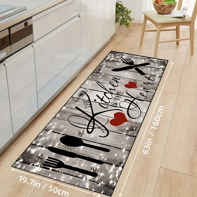 1Pc 20x62inch 50x160cm Love Floor Mat