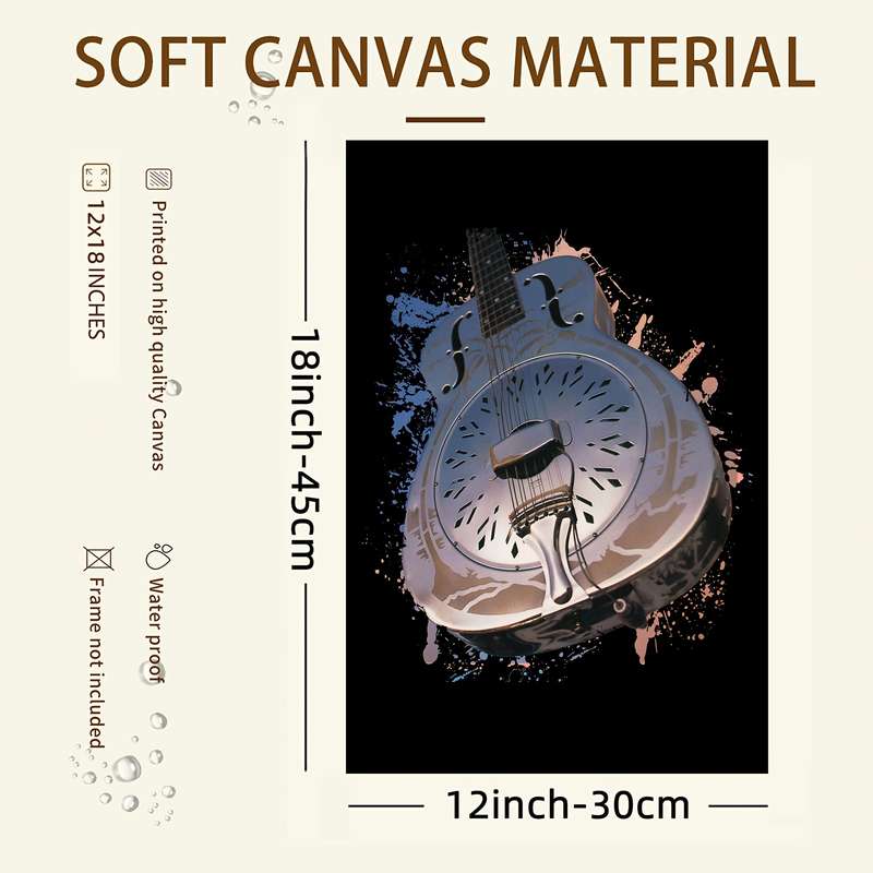 1pc One Piece of Dire Straits Brothers Frameless Canvas Artwork Measuring 30.48X45.72 cm Designed