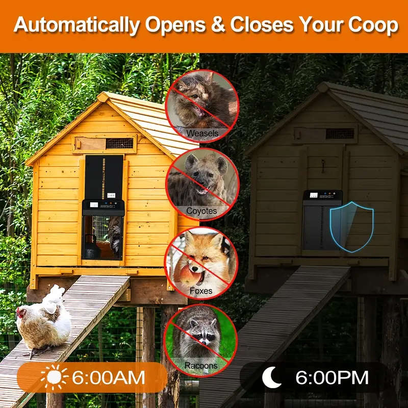 Automatic Chicken House Door With Timer