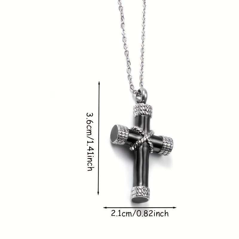 1 Piece Golden Cross Can Be Opened Jesus Theme Pendant
