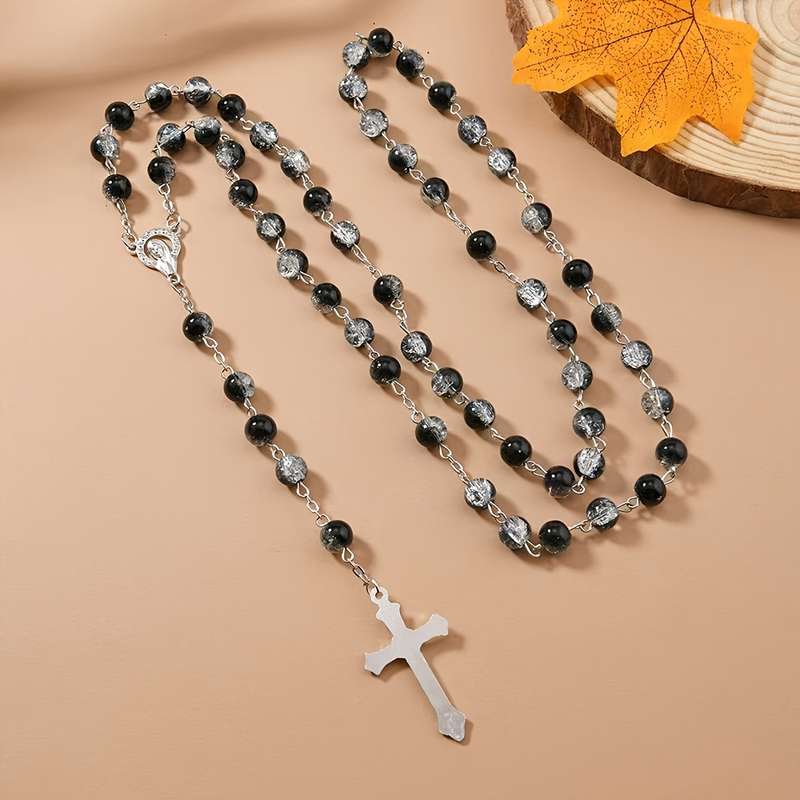 1 Piece Black Jesus Theme Pendant