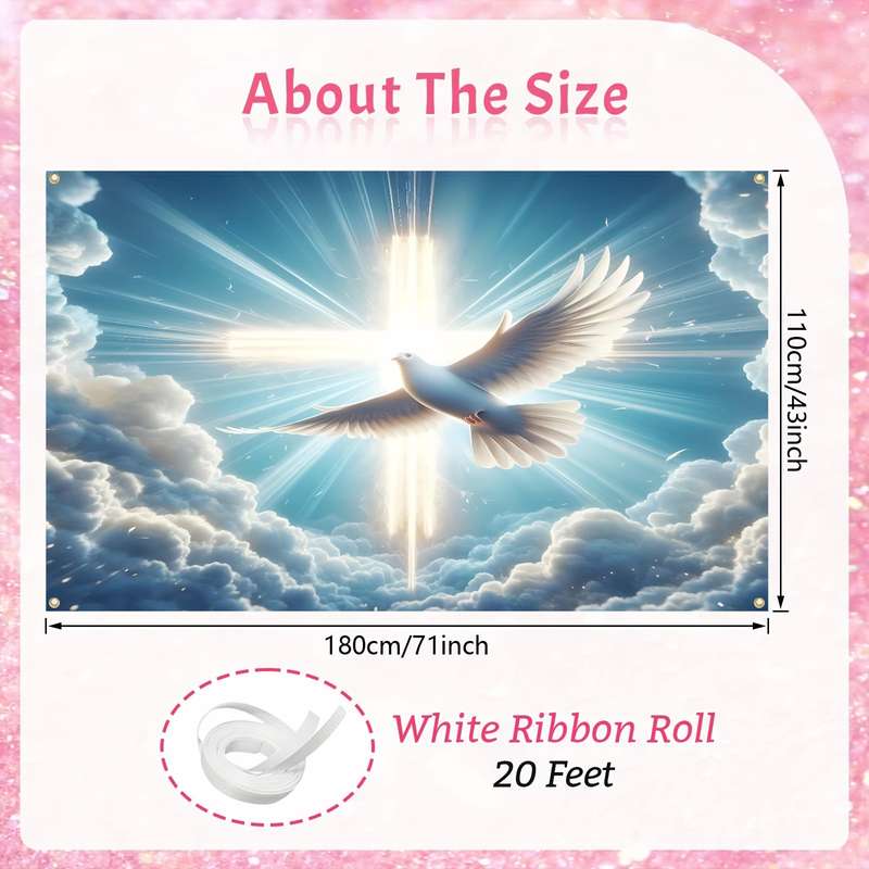 1pc 238.76180.34cm Jesus Christian Themed Stickers