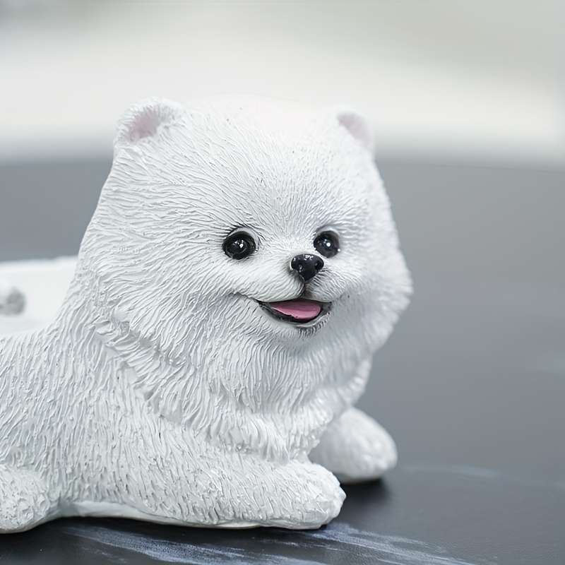 1pc Classic Resin Irregular Shape Animal Theme Dog Decorative Ashtray for Dog Lover