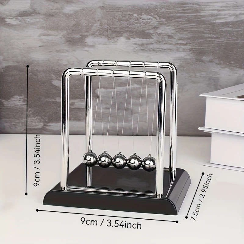 1pc Classic Newton's Cradle Balancing Ball Battery-Free Pendulum Desk Decor