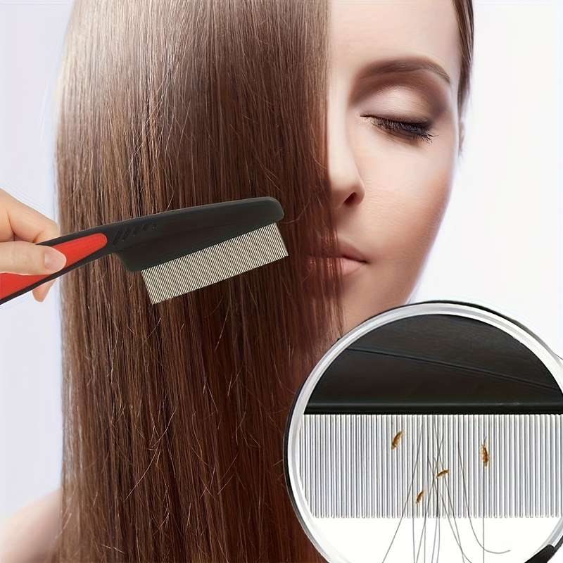 1pc Black Red Pet Comb