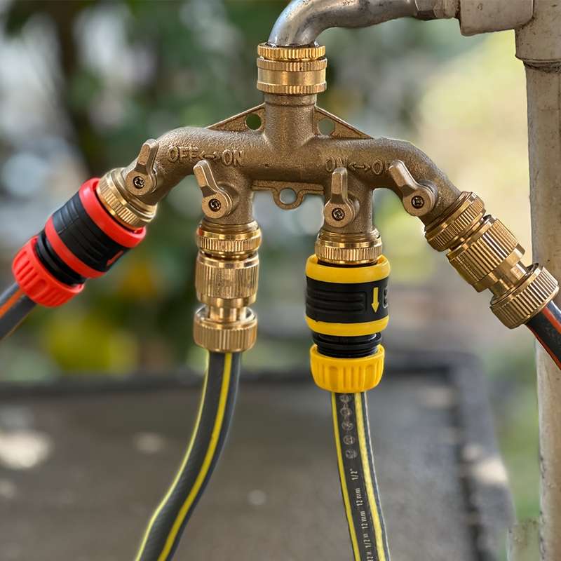 1 Set Style C Full Copper Four Way Diverter
