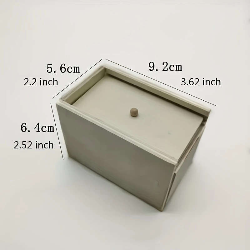 1pc Wooden Spider Prank Box Handmade Joke Box Desk Organizer Drawer Storage Funny Surprise Gift Blac