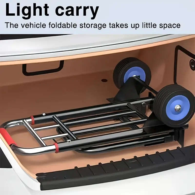 Height-Adjustable Folding Trolley