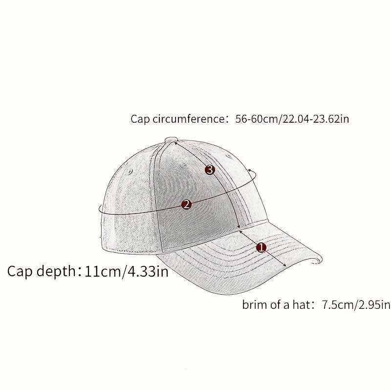 1pc New Trendy Unisex Fashion Baseball Cap with Large Letters Perfect for Summer Featuring Embroi