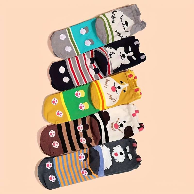 Sock 5 Pack   Mixed Colors  One Size