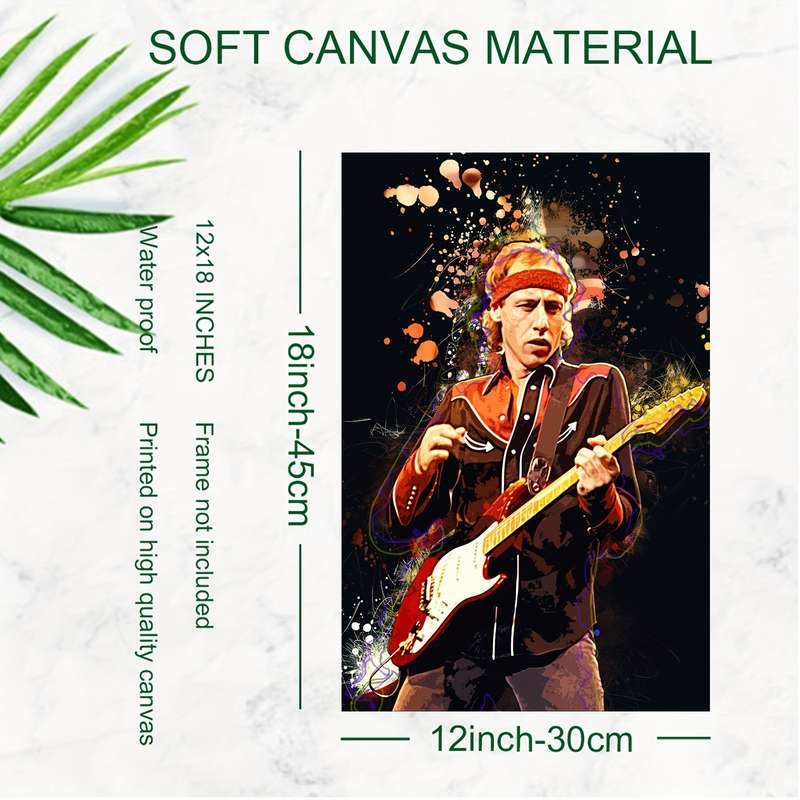 1pc One Piece of Frameless Wall Art Featuring Mark Knopfler Suitable for Decoration in Bars Clubs