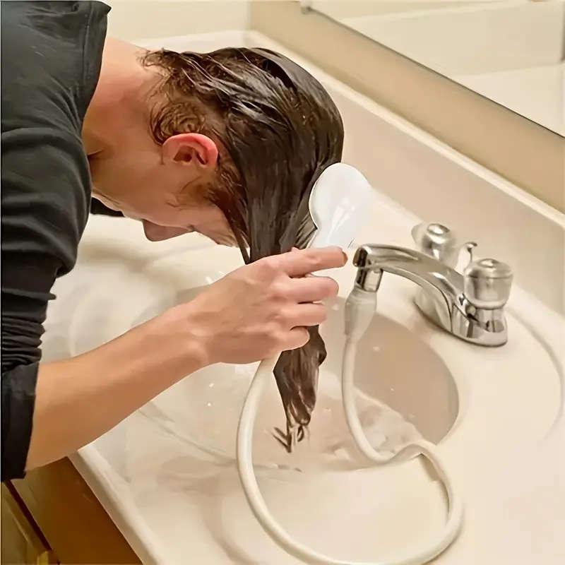 1pc Versatile Portable Faucet Sprayer Hose Perfect for Pet Bathing Hair Washing Watering Plants RV E