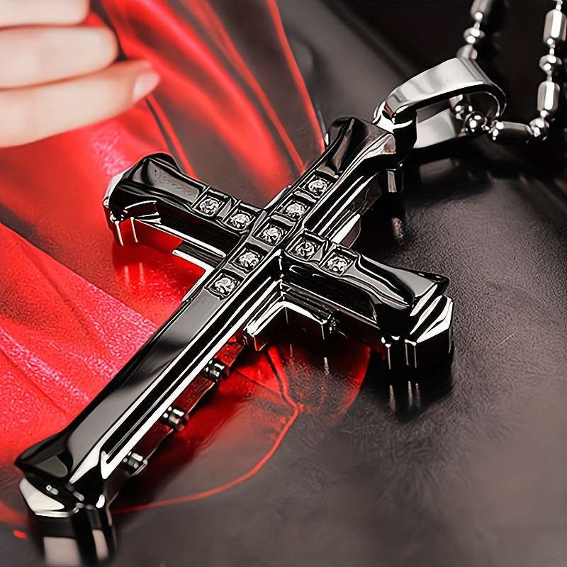 1 Piece Black Jesus Theme Pendant