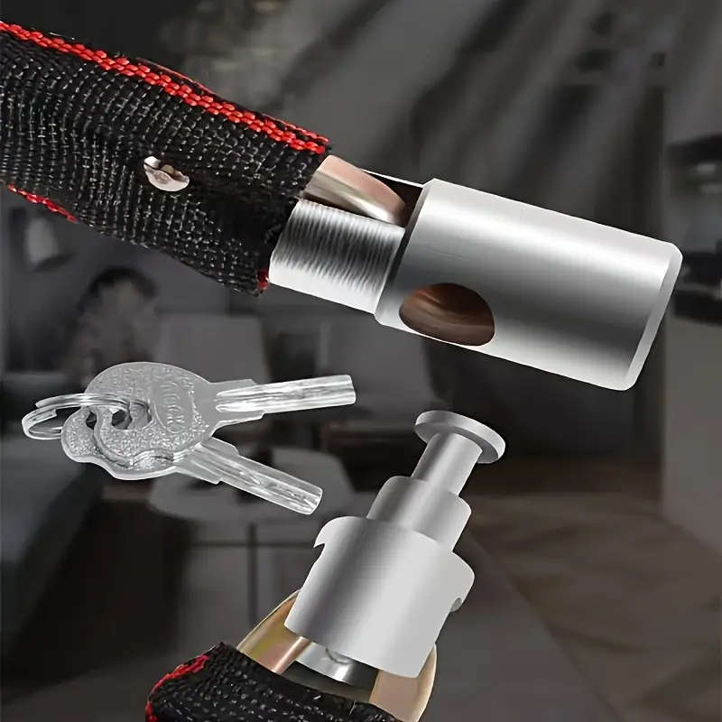 1pc Heavy-Duty Polished Steel Security Chain