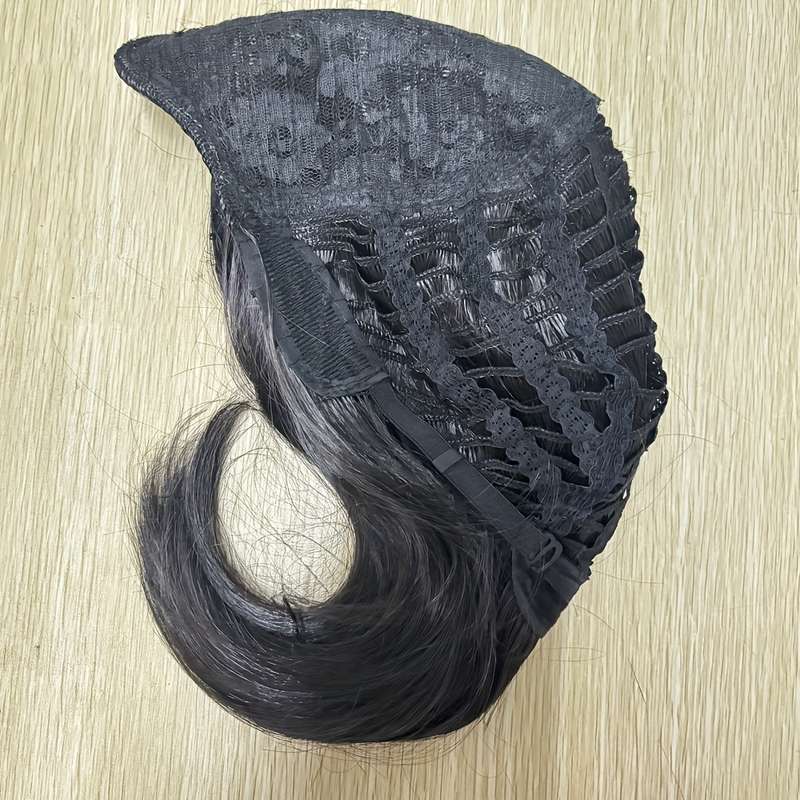1Pc Black 30.48cm Fashion Design Wig