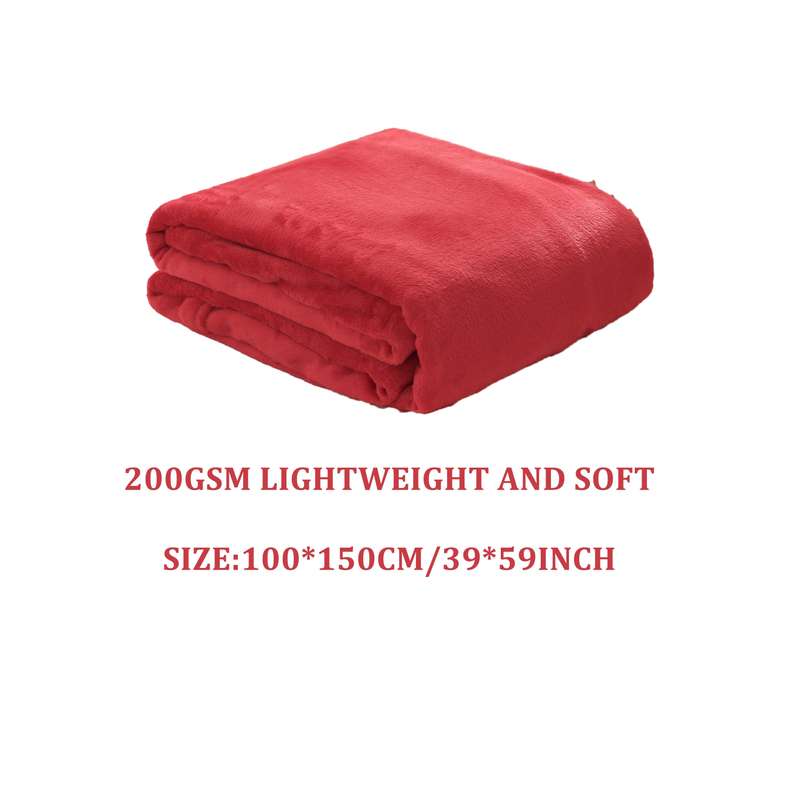 1ps Blanket Color Orange size 200x230cm