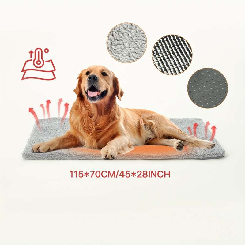 1PC Pet Mat Light Grey Size 70x50cm 28x20IN