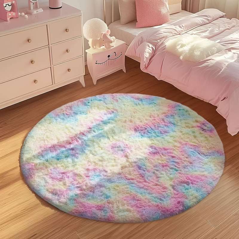 1Pc Iridescent 80x80cm 31.49x31.49inch Floor Mat