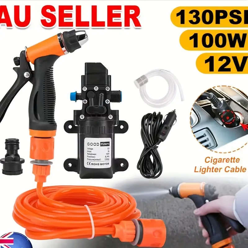 High Pressure Car Wash Gun With Expandable Hose