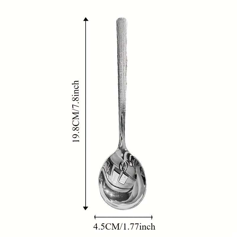 8pcs Stainless Steel Hammering Spoon Set Suitable for Soup Catering And Kitchen Use