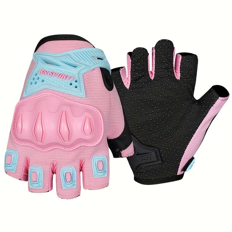 1 Pair Pink Size M Outdoor Sports Gloves