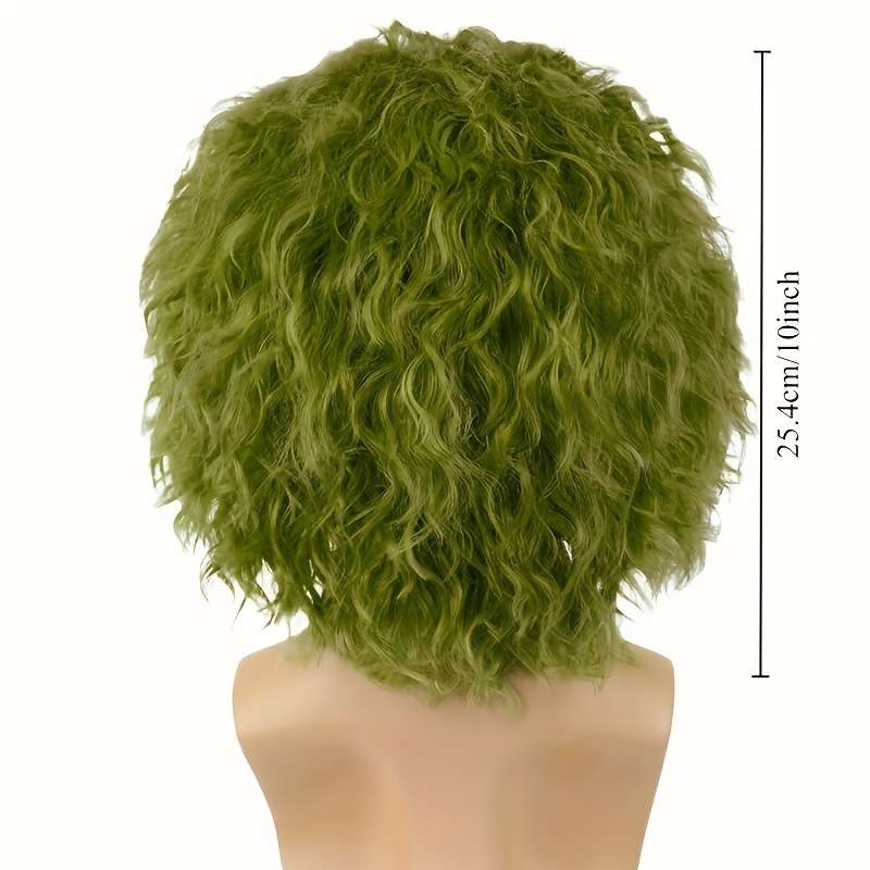 1Pc Green Fashion Design Wig