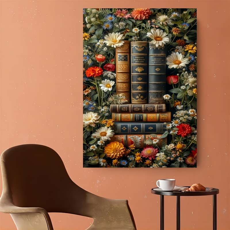 1000pcs Floral Bookshelf Jigsaw Puzzle High-Quality Durable Seamless Paper Materi