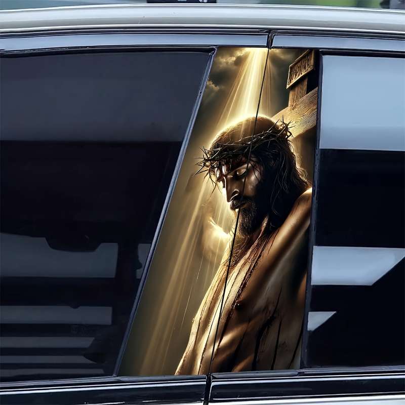 2pcs  Jesus Christian Themed Stickers