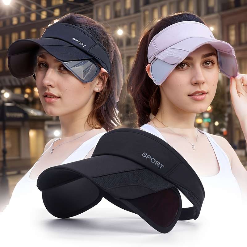 1pc A Women'S Outdoor Sports Sun Protection Cap with an Open Top Stylish And Versatile for Casual