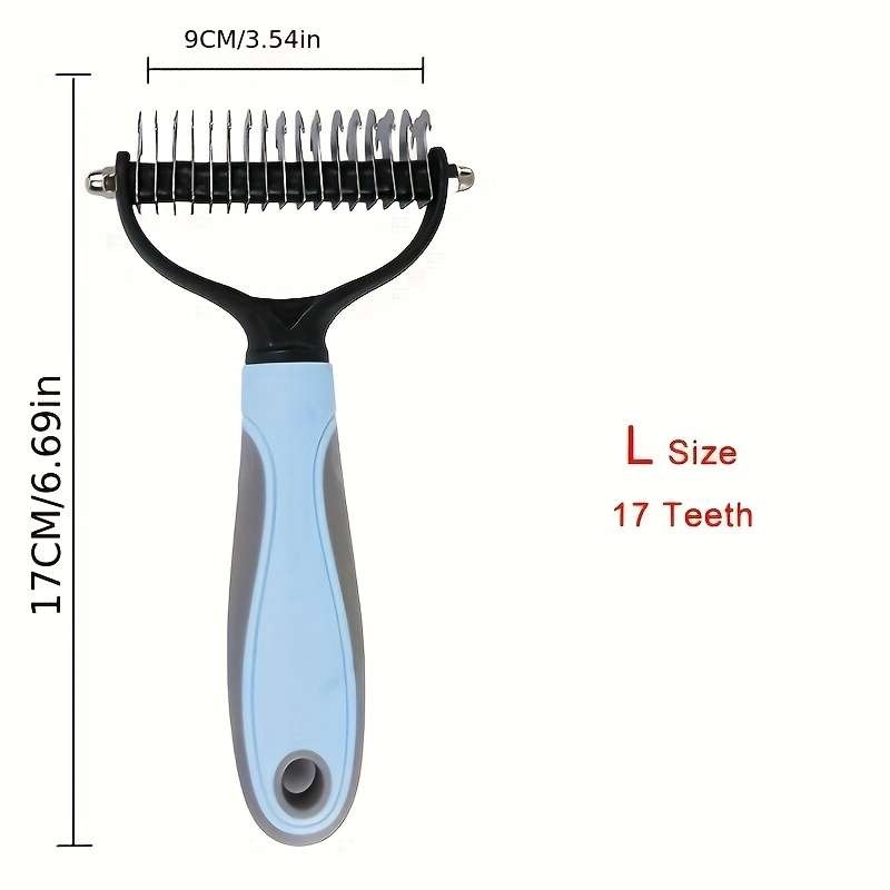 1pc Pink L Pet Comb