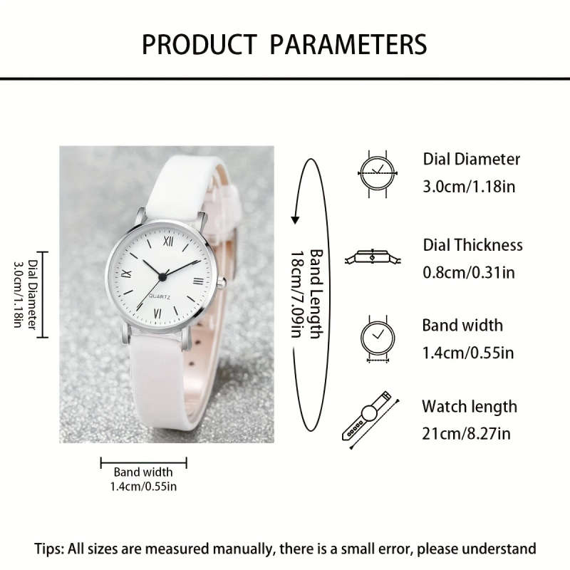 4pcs set Men's and Women's Couple Quartz Watch Set with Magnetic Black and White Love Necklace Simpl