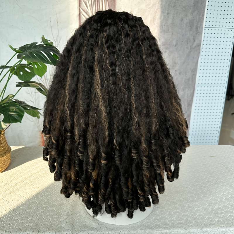 1Pc Black 55.88cm Fashion Design Wig